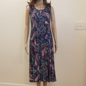 Croft & Barrow W/S  Rayon Challis Smocky Dress